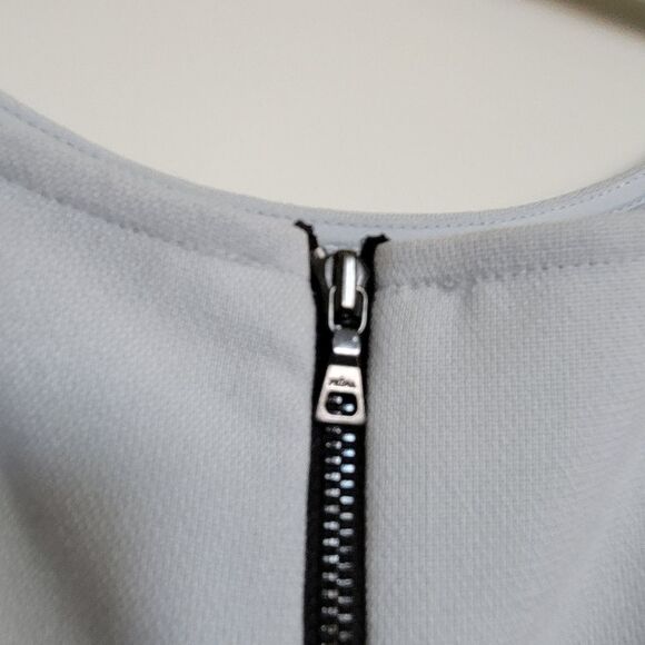 LOFT 6P BLACK BLUE COLOR BLOCK SHEATH STRETCH SLEEVELESS DRESS ANN 6 PETITE - Picture 5 of 9